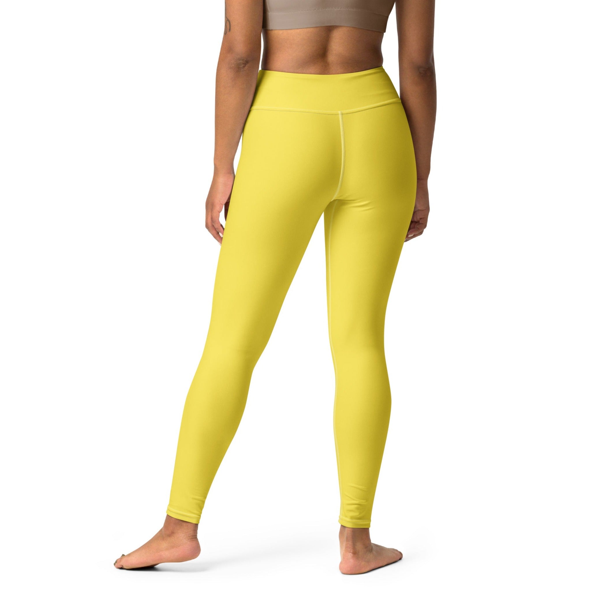 SHE REBEL - Banana Yellow Yoga Leggings